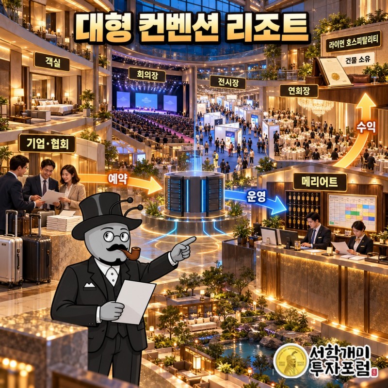 기업·협회 단체가 객실과 회의장을 예약하고, 메리어트가 운영하며, 라이먼이 건물 주인으로 수익을 받는 구조도