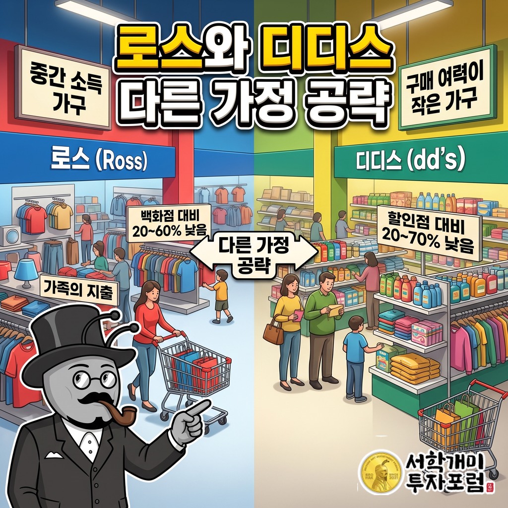 중간 소득 가구를 겨냥한 로스와 더 저렴한 상품군을 취급하는 디디스