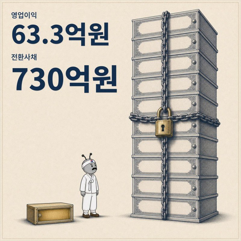 3년 만의 흑자와 그 앞에 선 730억원 전환사채