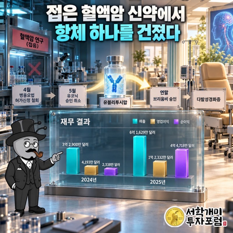 2022년 혈액암 병용요법 철회와 UKONIQ 승인 취소 뒤 유블리투시맙이 다발성경화증 약 BRIUMVI로 다시 승인받기까지의 흐름