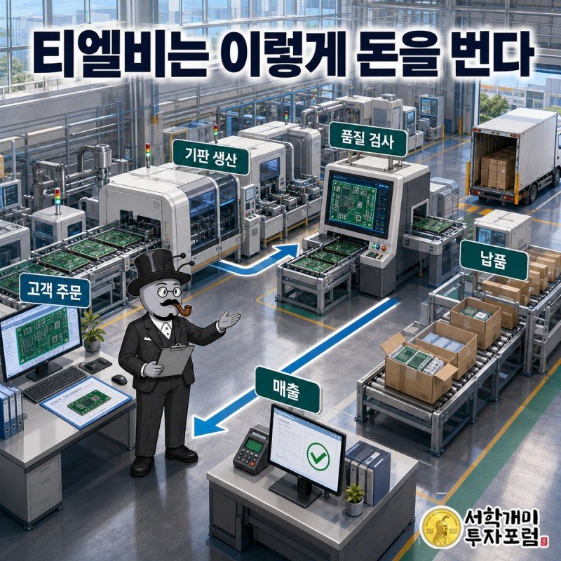 메모리 기판이 고객사에 납품되고 매출로 이어지는 티엘비의 사업 구조