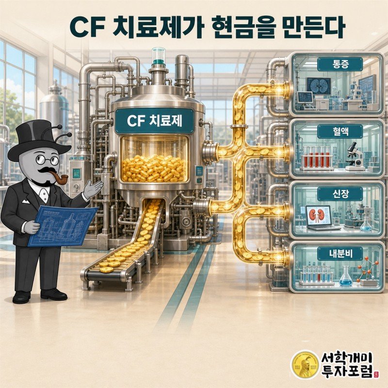 버텍스의 낭포성섬유증 현금창출력과 새 치료제 성장축이 연결되는 구조