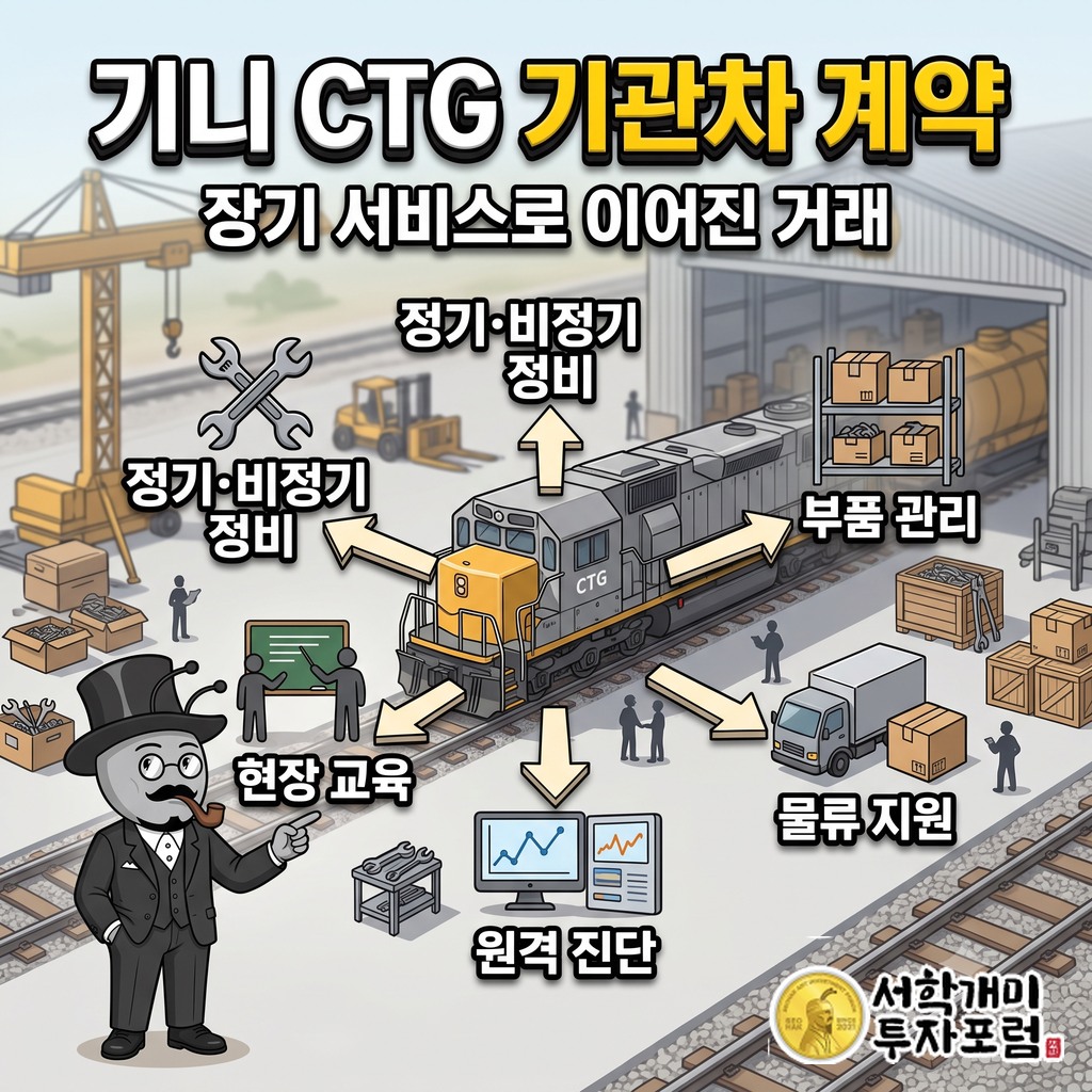 기니 CTG 기관차 운행을 지원하는 정비·부품 관리·물류·교육·원격 진단