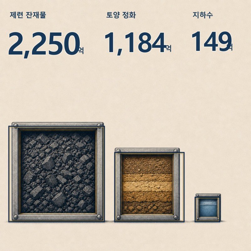 제련 잔재물·토양·지하수로 나뉜 충당부채